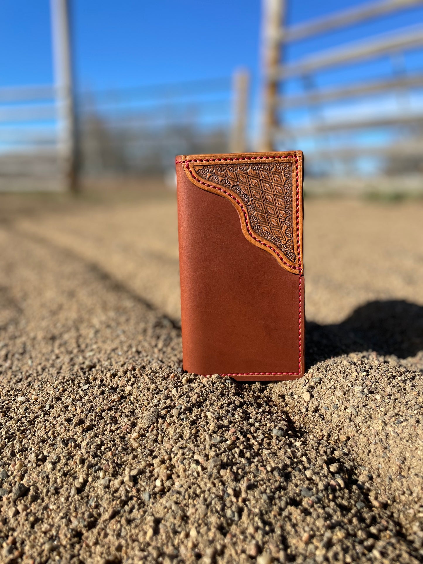 Diamond Stamp Boot Wallet