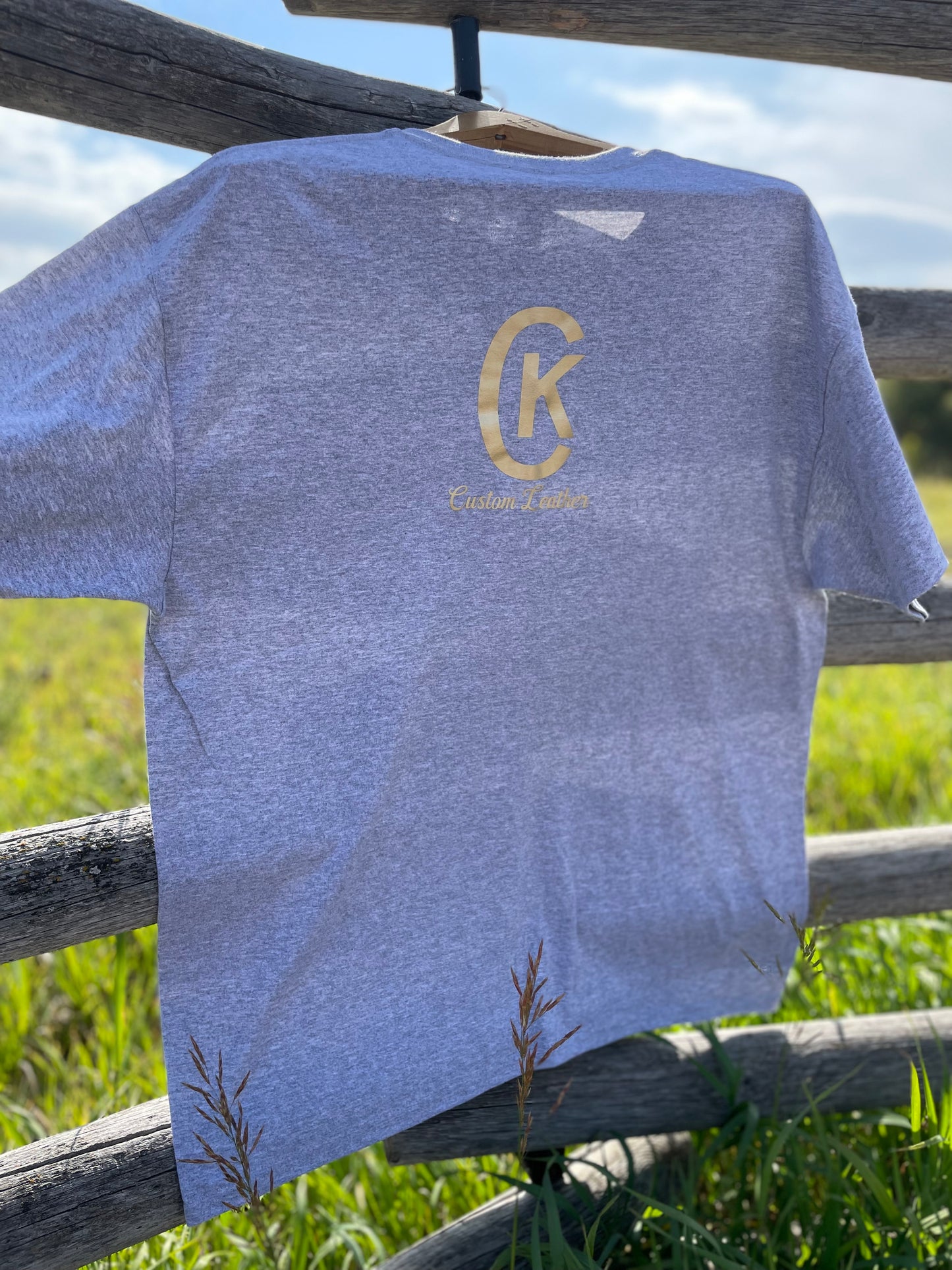 XL Heather Grey T-Shirt/Gold Logo