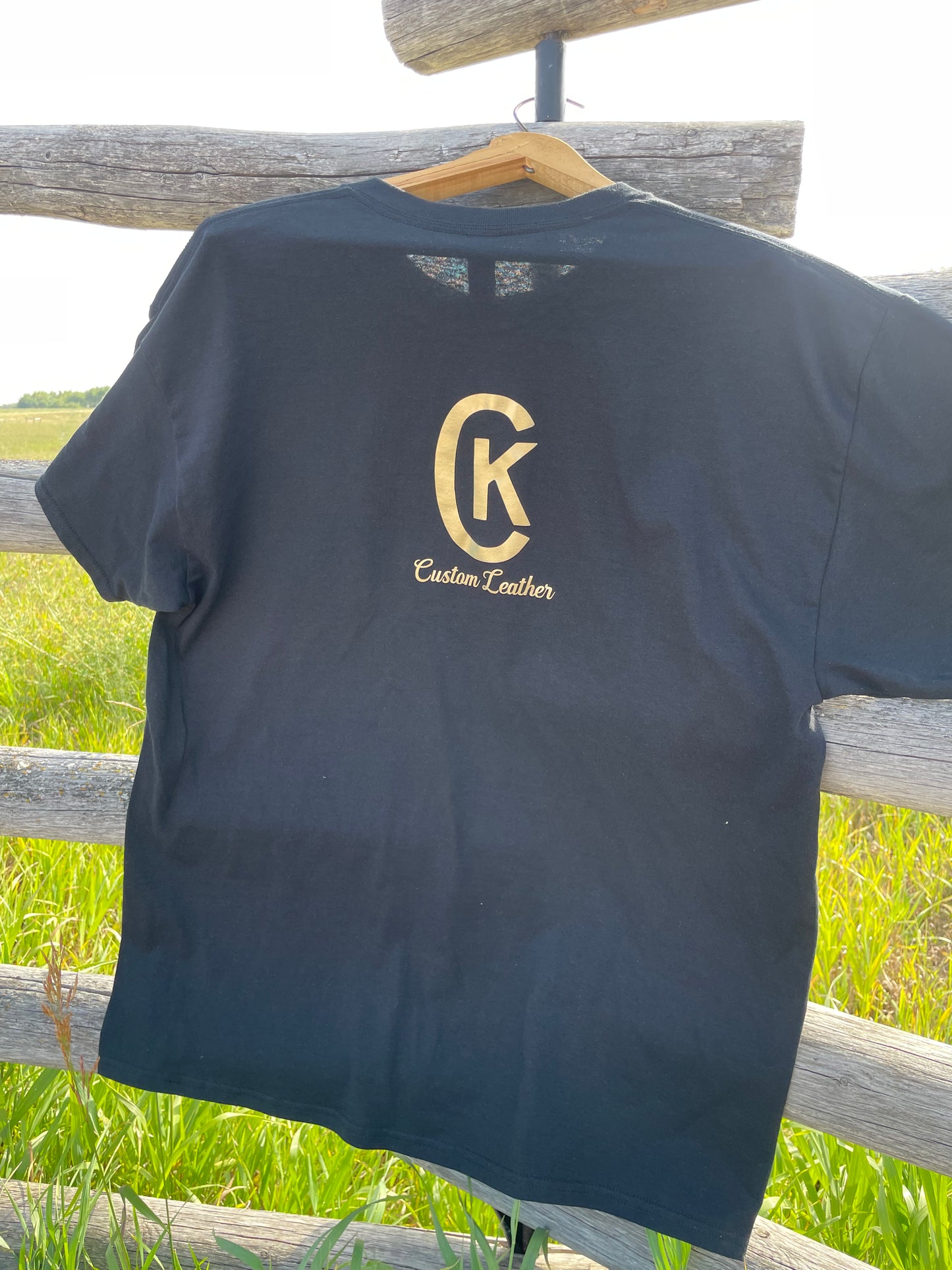 XL Black T-Shirt/Gold Logo