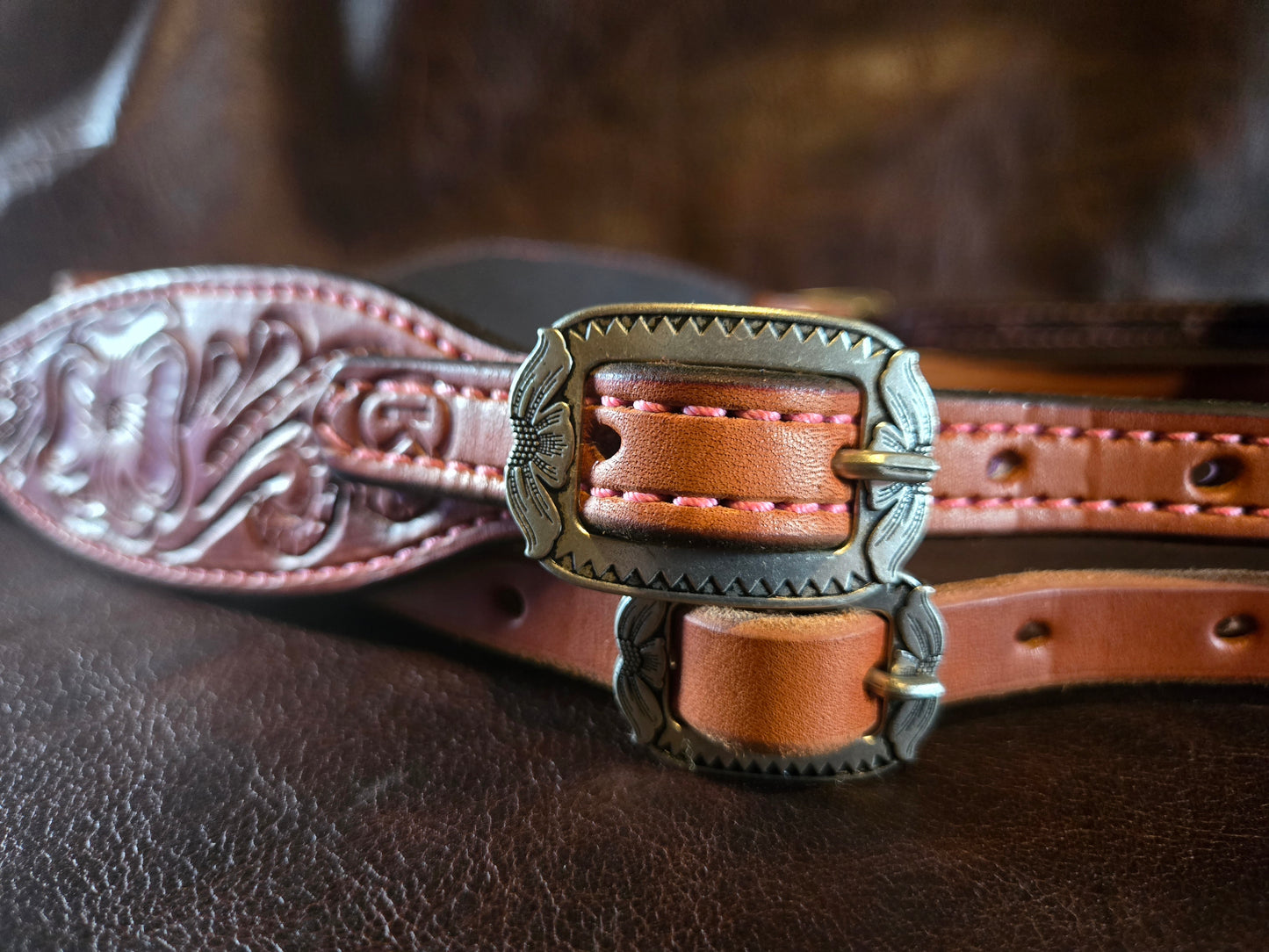 Hand Carved Headstall