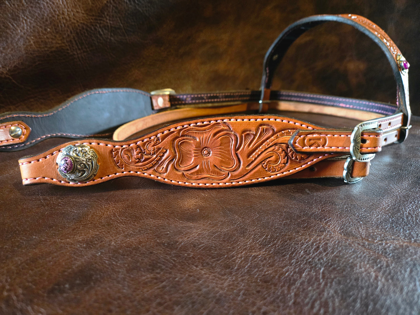 Hand Carved Headstall
