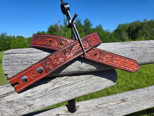 Handcarved Hermann Oak Belt