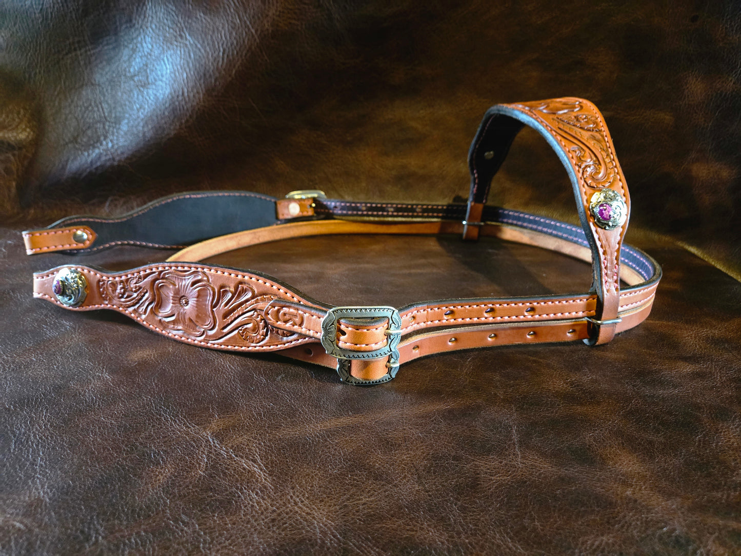 Hand Carved Headstall