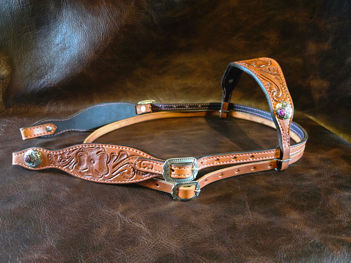 Hand Carved Headstall