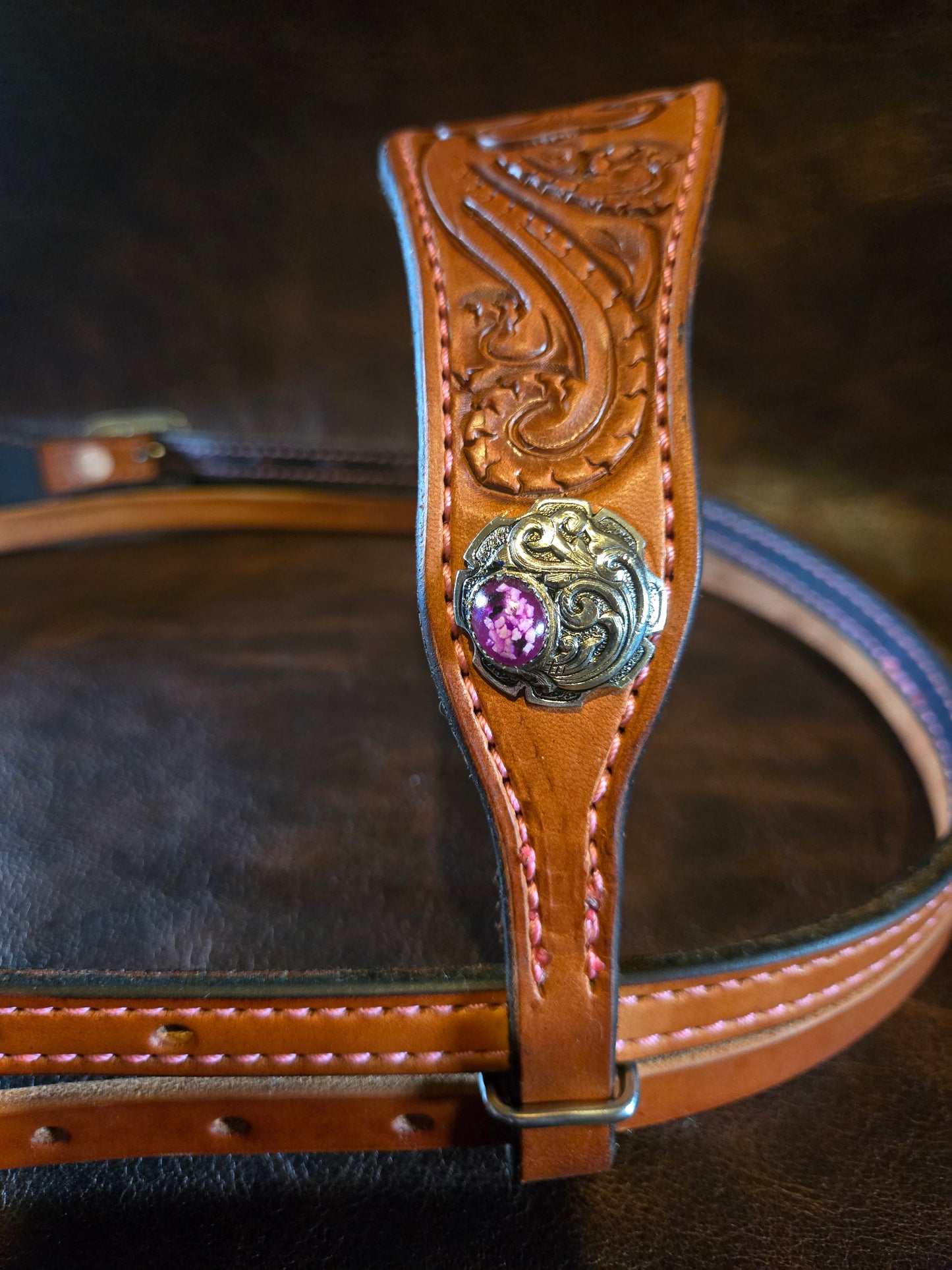 Hand Carved Headstall