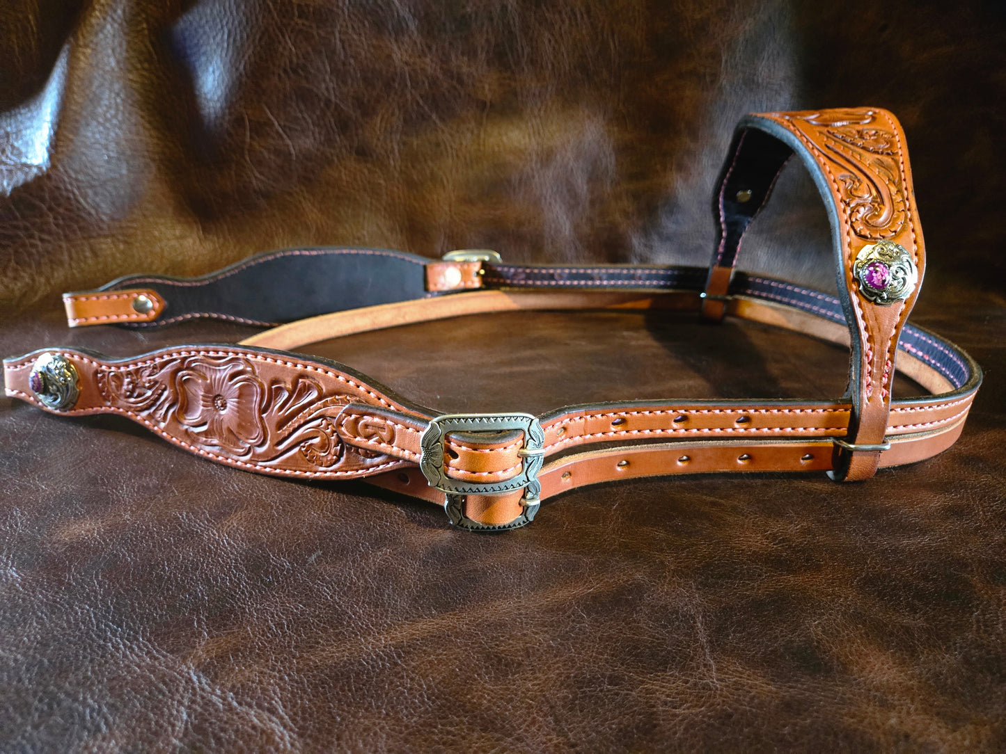 Hand Carved Headstall